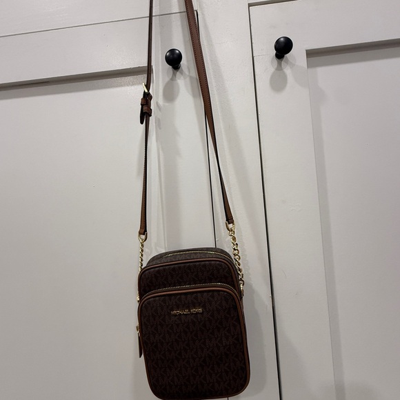 Michael Kors Dark Brown Messenger Bag - Picture 3 of 5